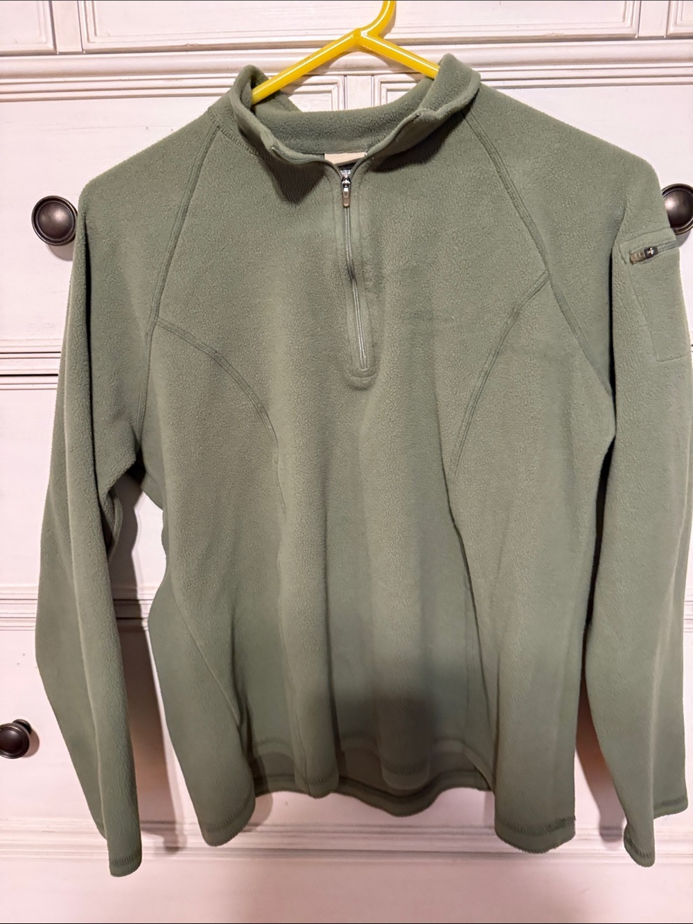 L.L. Bean Women's Half-Zip Fleece Pullover - Sage Green